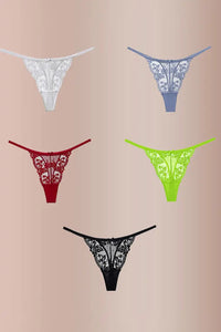 Willluxe® BlossomLace – French Embroidered Sheer Lace Thong