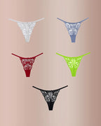 Willluxe® BlossomLace – French Embroidered Sheer Lace Thong