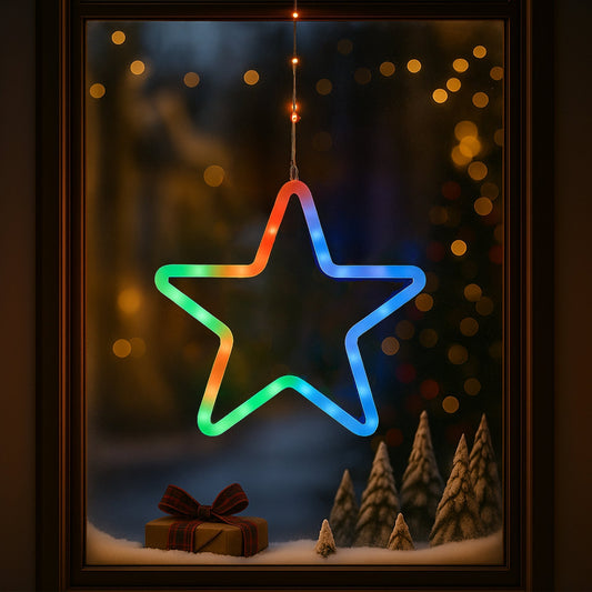 Lexi Lighting RGB Star Window Display - Battery Operate
