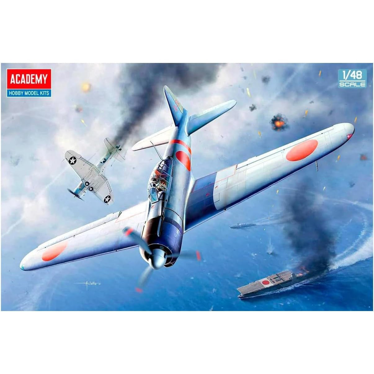 1/48 A6M2B Zero Fighter Model 21 ''Battle of Midway''
