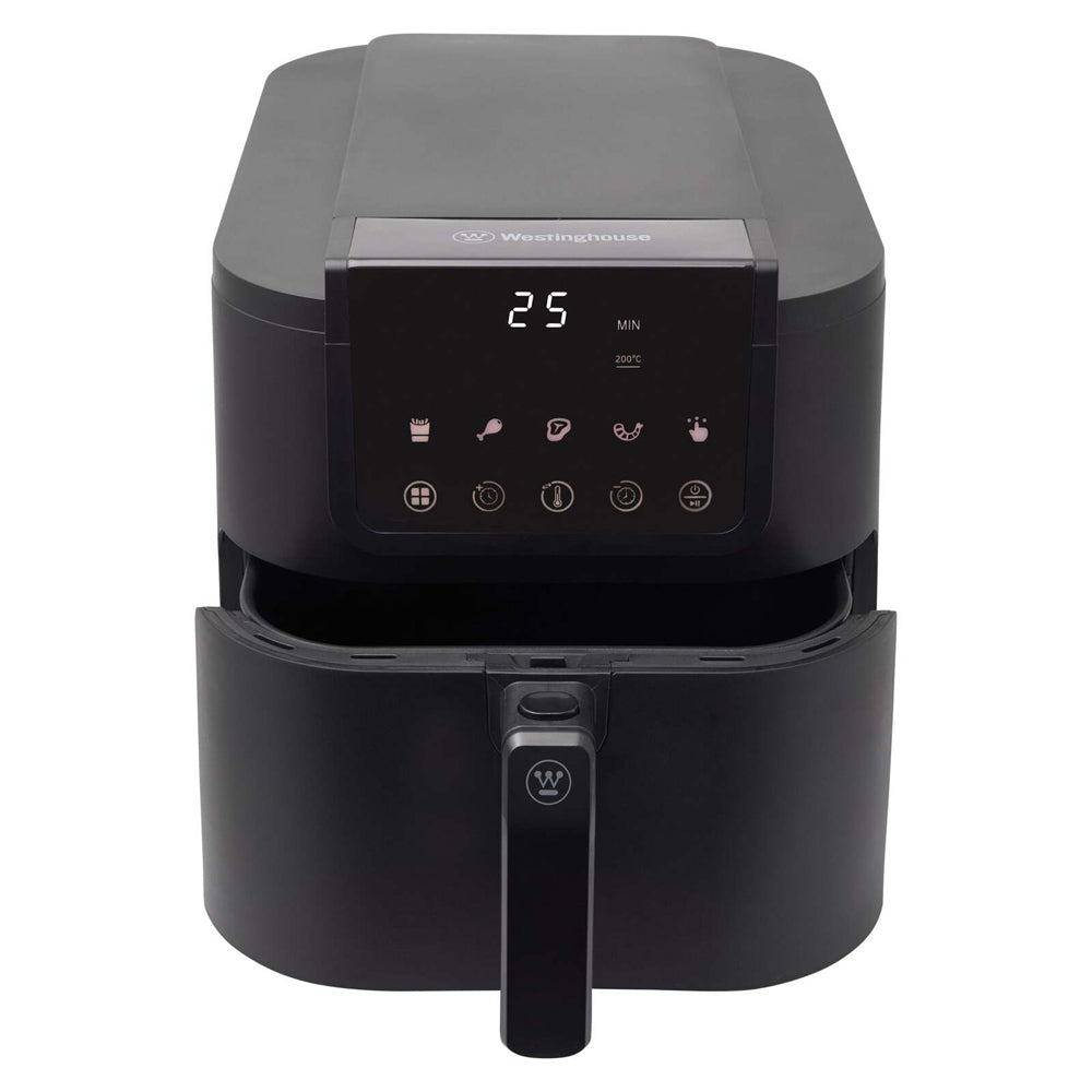 Westinghouse 1700W Air Fryer Benchtop Kitchen Oven Slimline Opti-Fry 8L (Black)