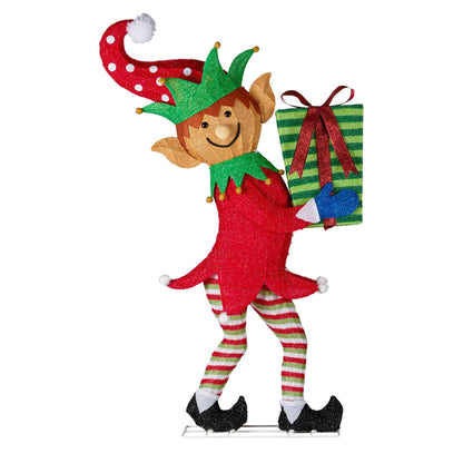 Christabelle 1.2m Christmas Elf Display Indoor Outdoor with LED Lights