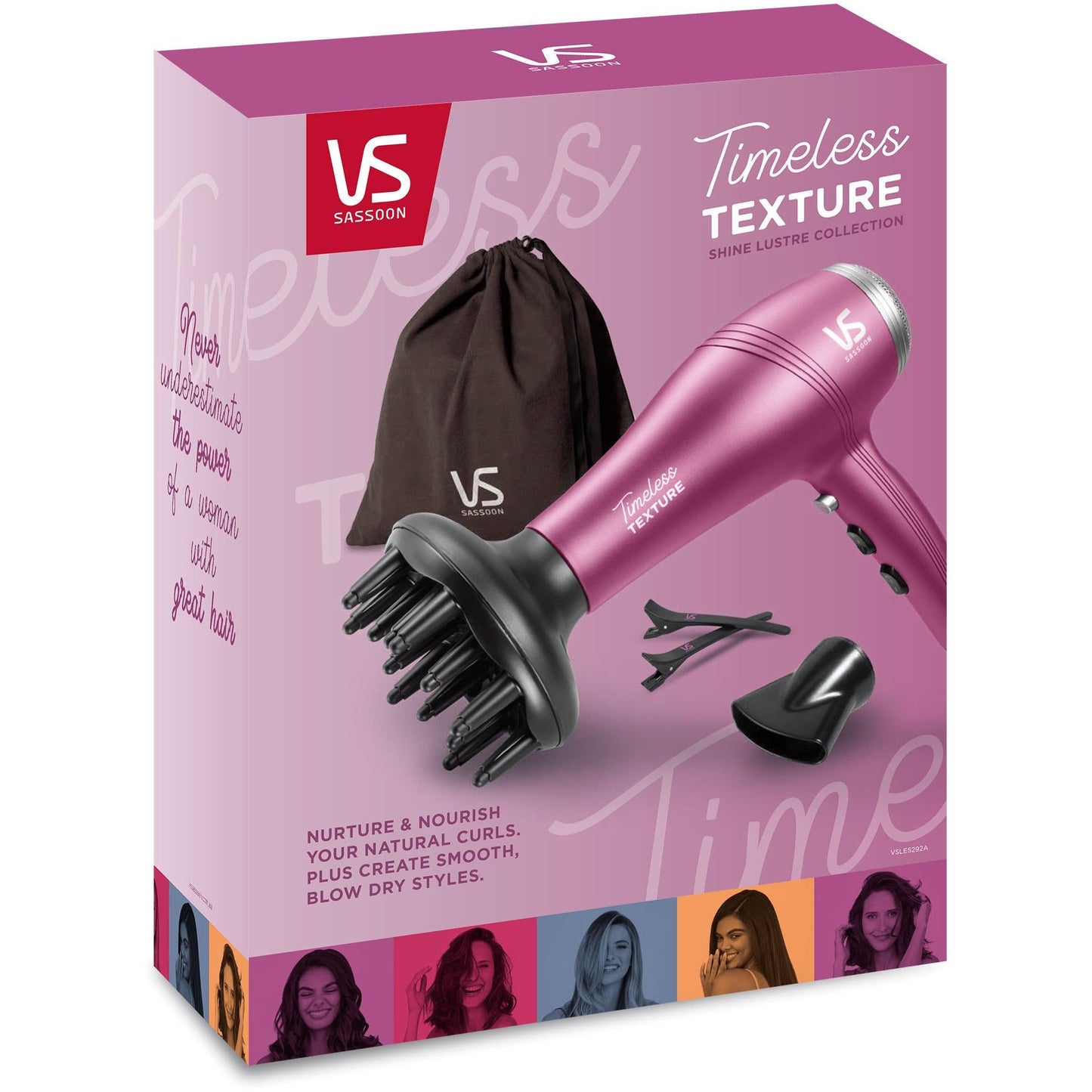 VS Sassoon Shine Lustre Timeless Texture  Hair Dryer