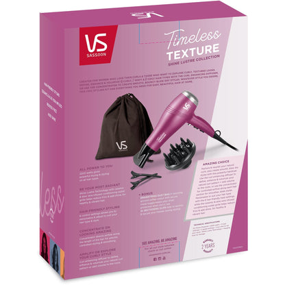VS Sassoon Shine Lustre Timeless Texture  Hair Dryer