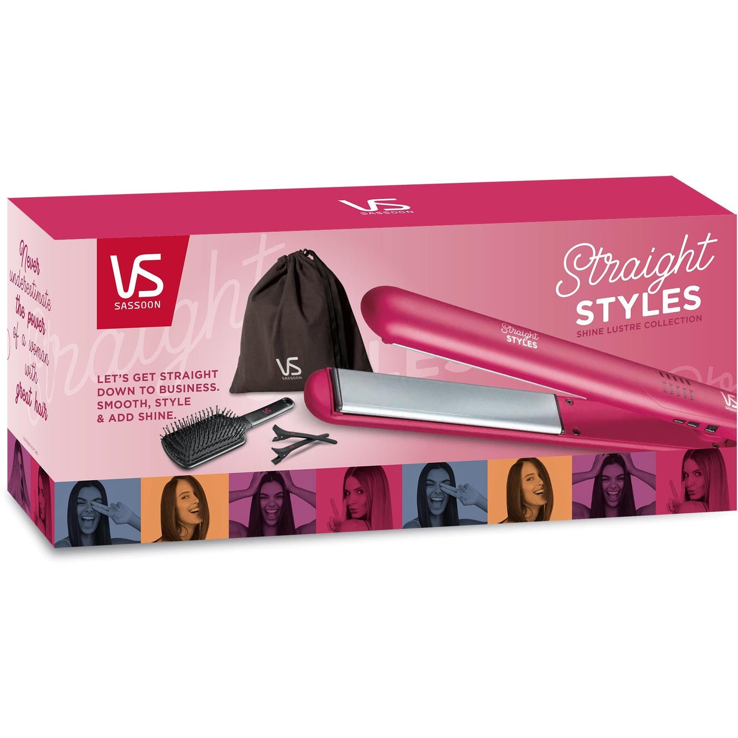 VS Sasoon Shine Lustre Straight Styles Hair Straightener