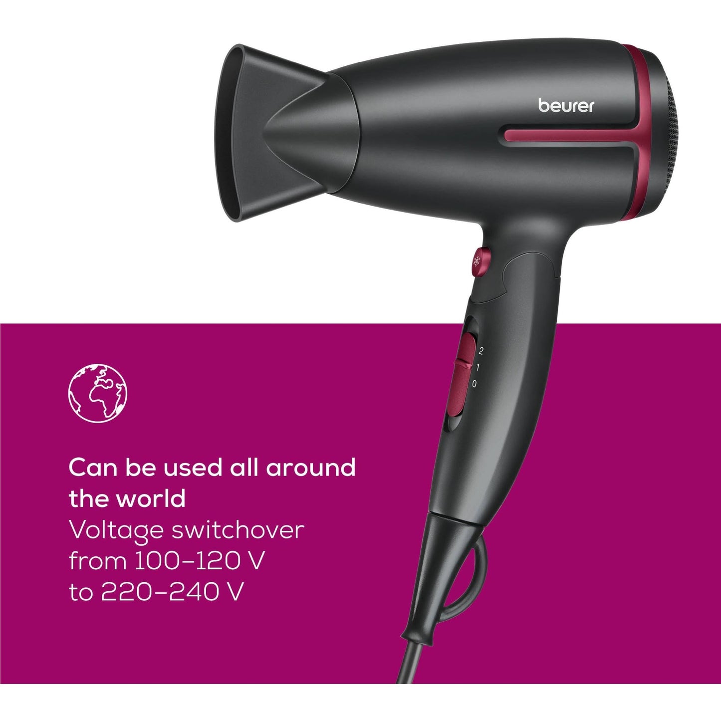 Beurer HC25RC LIMITED EDITION Travel Hair Dryer