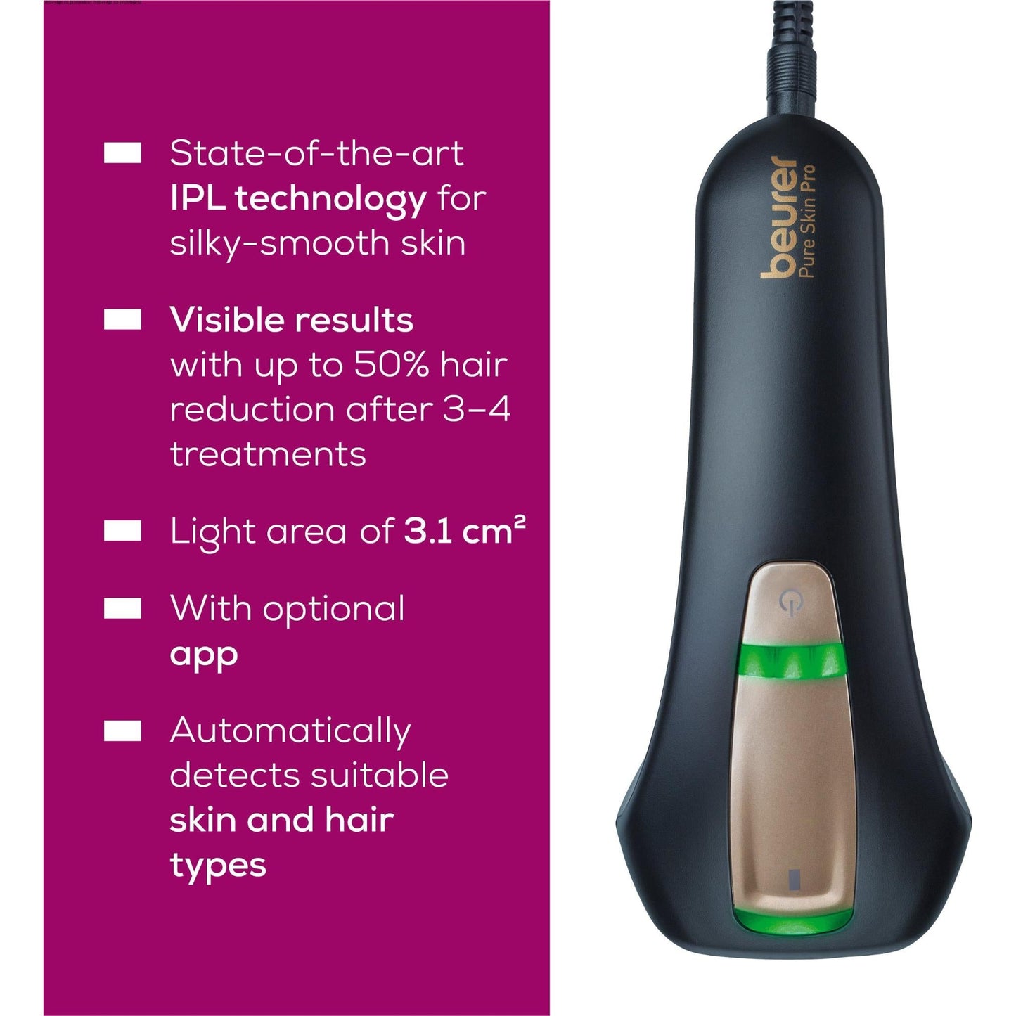 Beurer IPL5800 Pure Skin Pro IPL Hair Removal Device