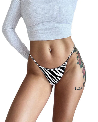 WILLLUXE® ForLove – Animal Print Thin Strap Thong