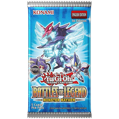 YuGiOh Battles of Legend - Monster Mayhem 5 x Card Booster Pack