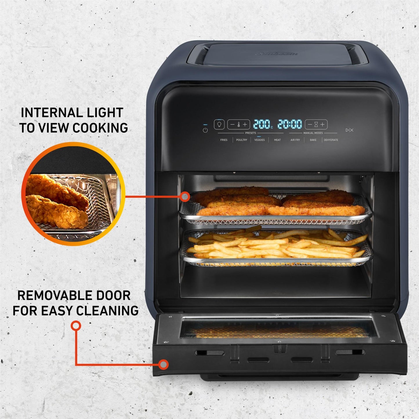 Sunbeam FlexiFry 10L Air Fryer Oven