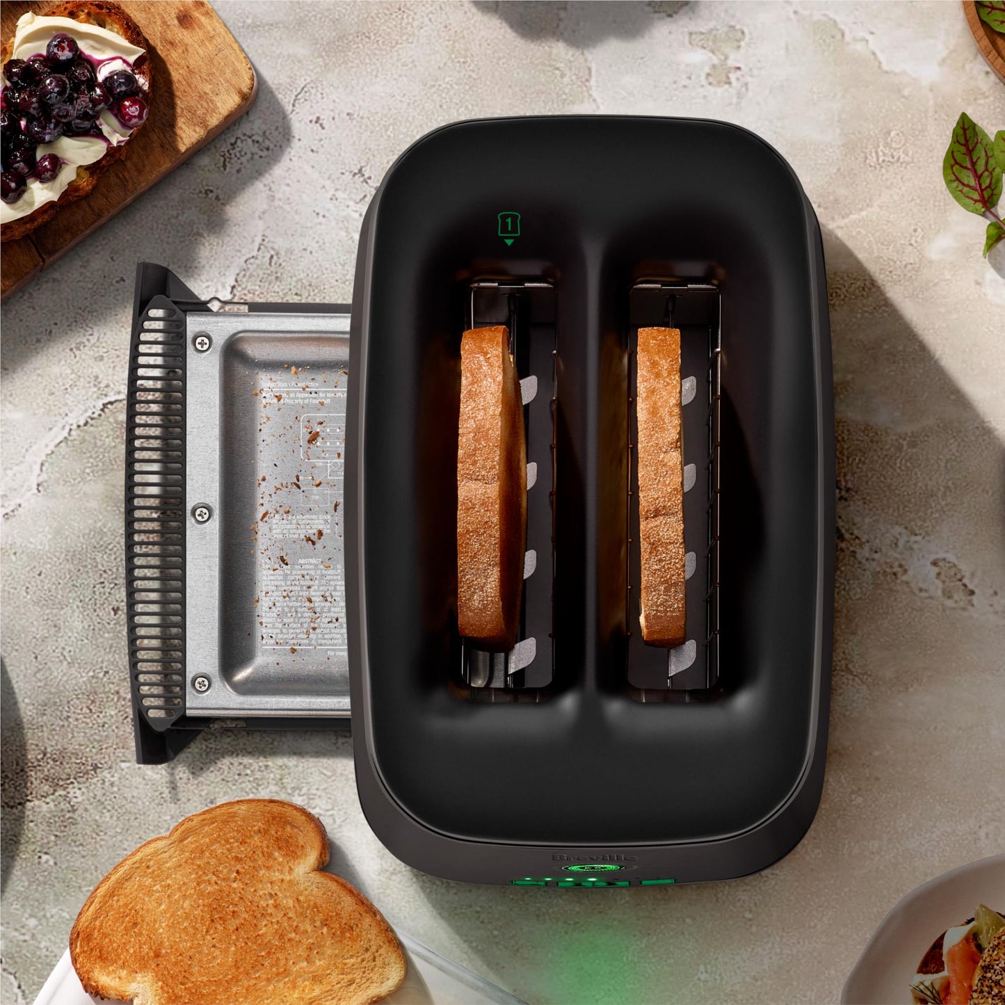 Breville the Eye Q Auto 2 Slice Toaster (Black Truffle)