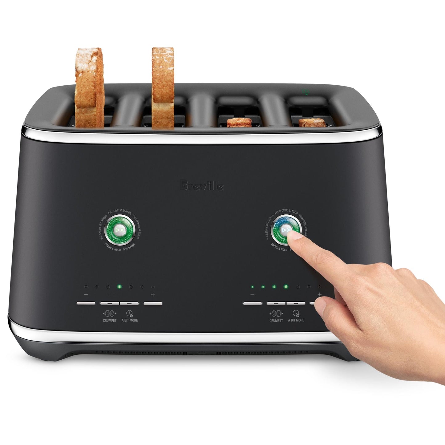 Breville the Eye Q Auto 4 Slice Toaster (Black Truffle)