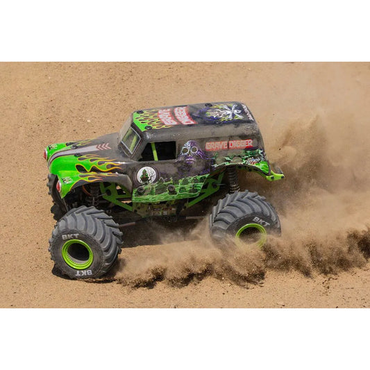 Losi Mini LMT Grave Digger RC Monster Truck Electric 4WD 1/18 Scale RTR - Green
