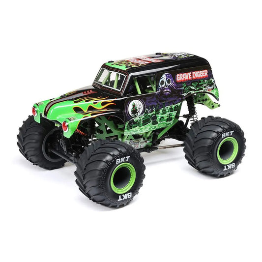 Losi Mini LMT Grave Digger RC Monster Truck Electric 4WD 1/18 Scale RTR - Green
