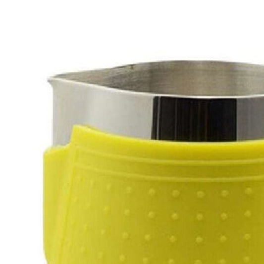 Coffee Culture Milk Frothing Jug With Silicone Sleeve Stainless Steel 350ml