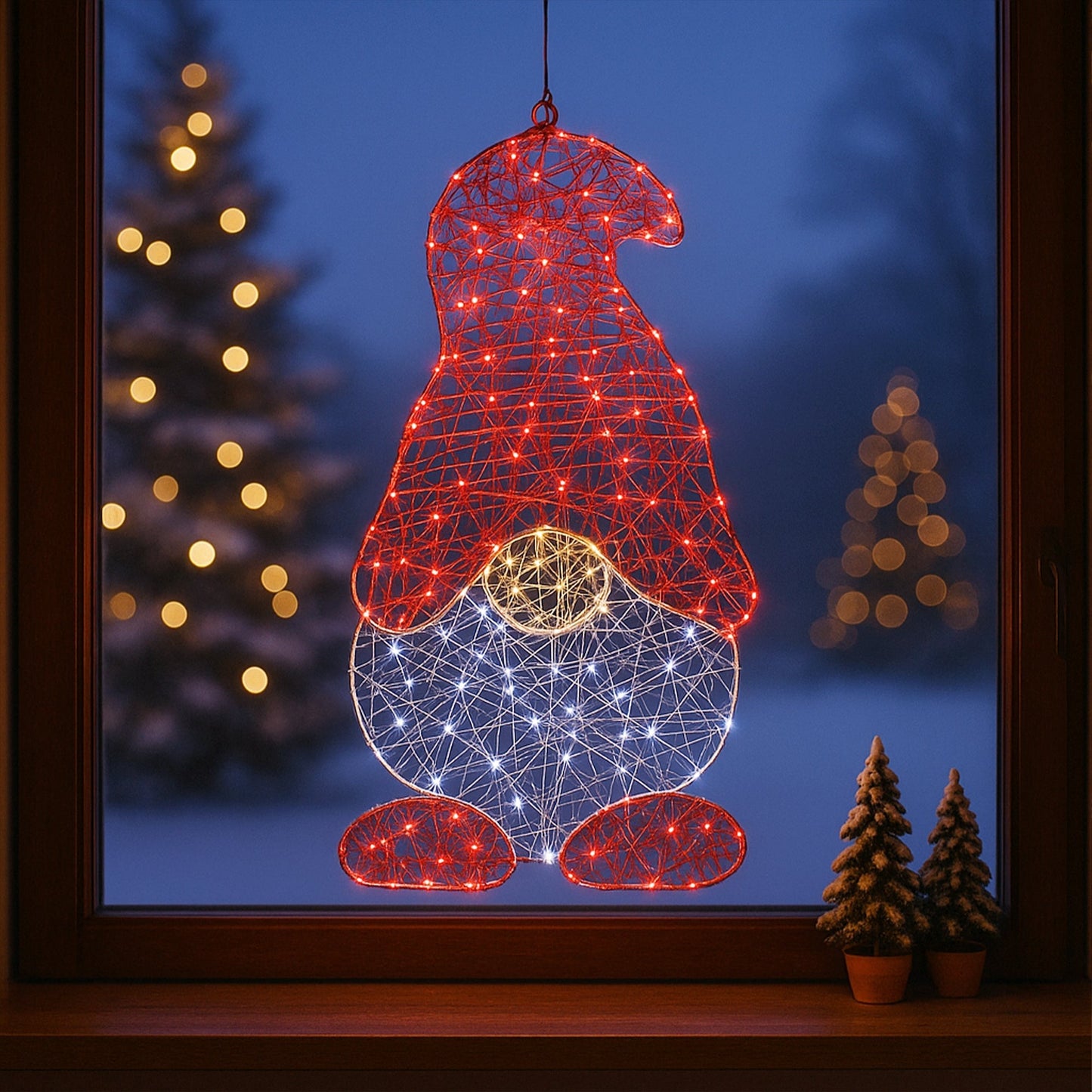 Lexi Lighting Outdoor Micr-LED Christmas Gonk Silhouette