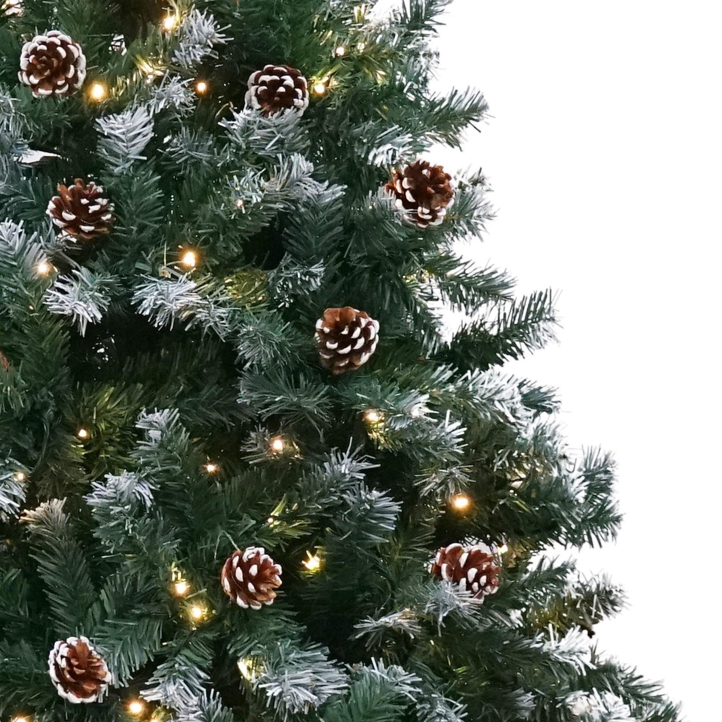 Christabelle 2.1m Pre Lit LED Christmas Tree with Pine Cones
