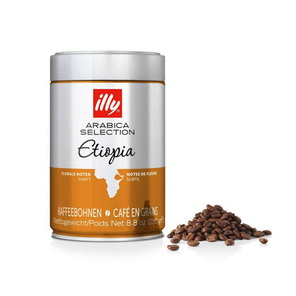Illy Arabica Selection Ethiopia Whole Coffee Beans Delicate Intensity 250g 6packs