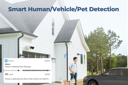 Reolink 4K Dual-Lens PoE  Person/Vehicle/Animal Detection Outdoor Camera Security