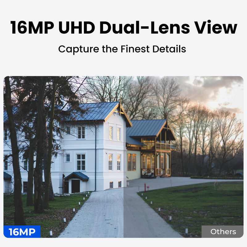 Reolink Dual-Lens 16MP UHD PoE IK10 Camera Motion Track Outdoor