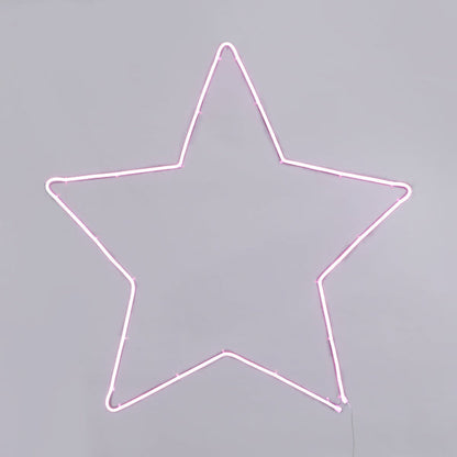 Lexi Lighting Neon Star Sign - Large Pink