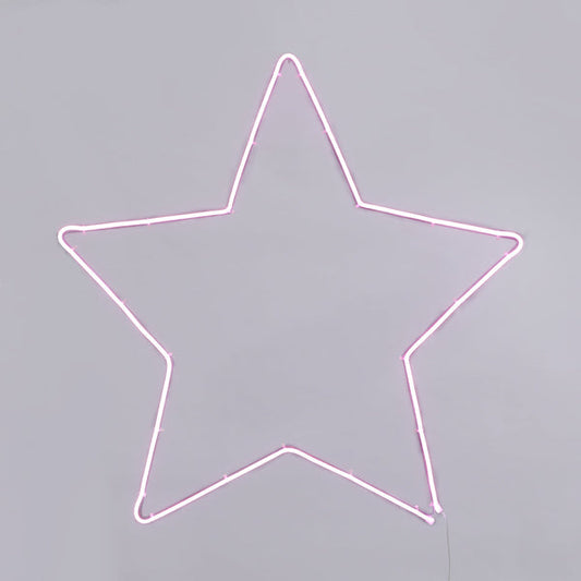 Lexi Lighting Neon Star Sign - Large Pink