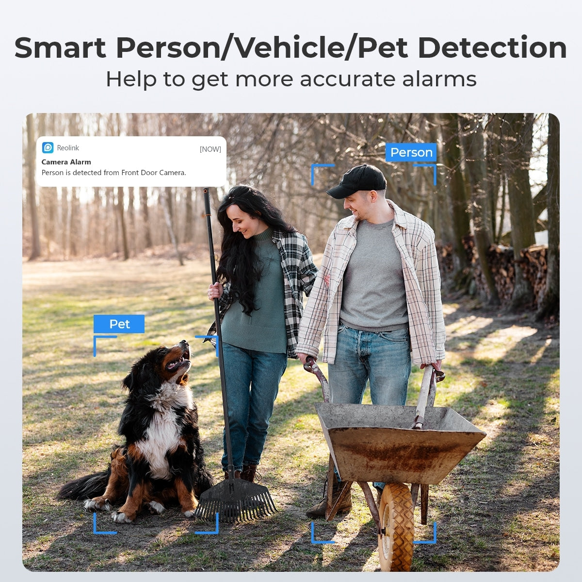 Reolink 2K+ WiFi Auto-Zoom Tracking Security Camera Battery/Solar Powered Trackmix+Solar Panel