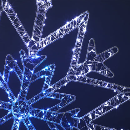 Lexi Lighting Outdoor Micr-LED Christmas Snowflake Silhouette
