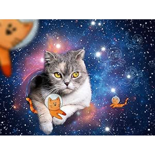 Ravensburger 1500pc Cats Flying to Outer Space Puzzle