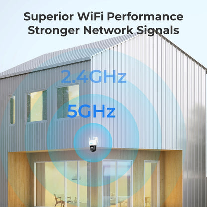 Reolink 2K+ WiFi Auto-Zoom Tracking Security Camera Battery/Solar Powered Trackmix+Solar Panel