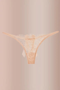 Willluxe® BlossomLace – Eyelash Lace Strappy Floral Bow Thong