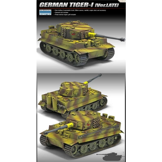 Academy 13314 1/35 Tiger1   Late Version   Plastic Model Kit