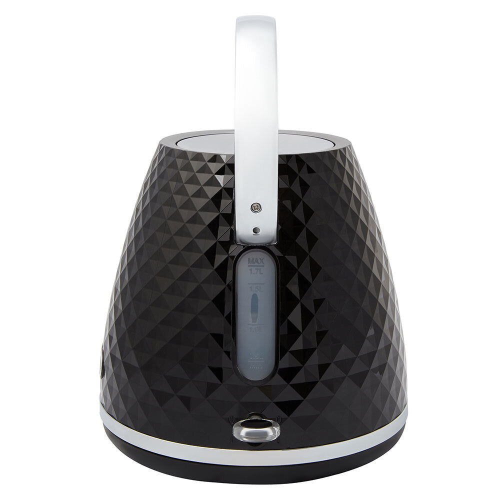 Westinghouse Electric 1.7L 2200W Kettle & 930W 2 Slice Bread Toaster Set (Black)