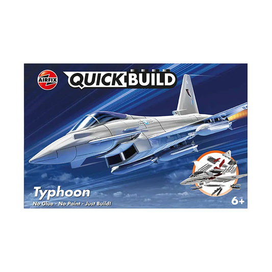 Airfix Typhoon Eurofighter Jet Quickbuild Plastic Model Kit - Grey
