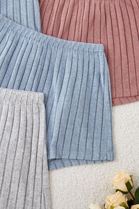 Willluxe® Ribbed Tank & Shorts Lounge Set