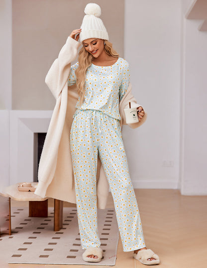 Ekouaer Premium Soft 2 Pack Long Sleeve Pajama Set (US Only)