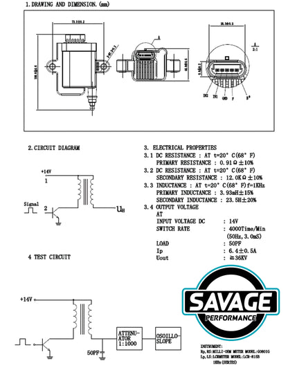 1x Savage Coilpack *Savage Performance*