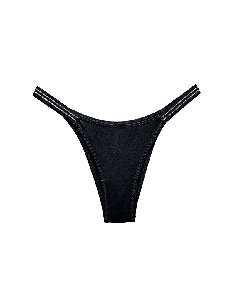 Willluxe® SparkleGlam – Seamless Leopard Print Bikini Thong