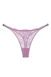 Willluxe® BlossomLace – Lace Thong with Sparkling Details