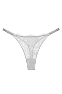 Willluxe® BlossomLace – Lace Thong with Sparkling Details