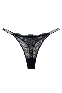 Willluxe® BlossomLace – Lace Thong with Sparkling Details