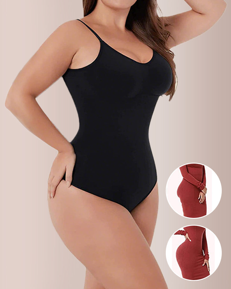 Willluxe® CurveFlex – Seamless Backless Full-Body Shaper Bodysuit