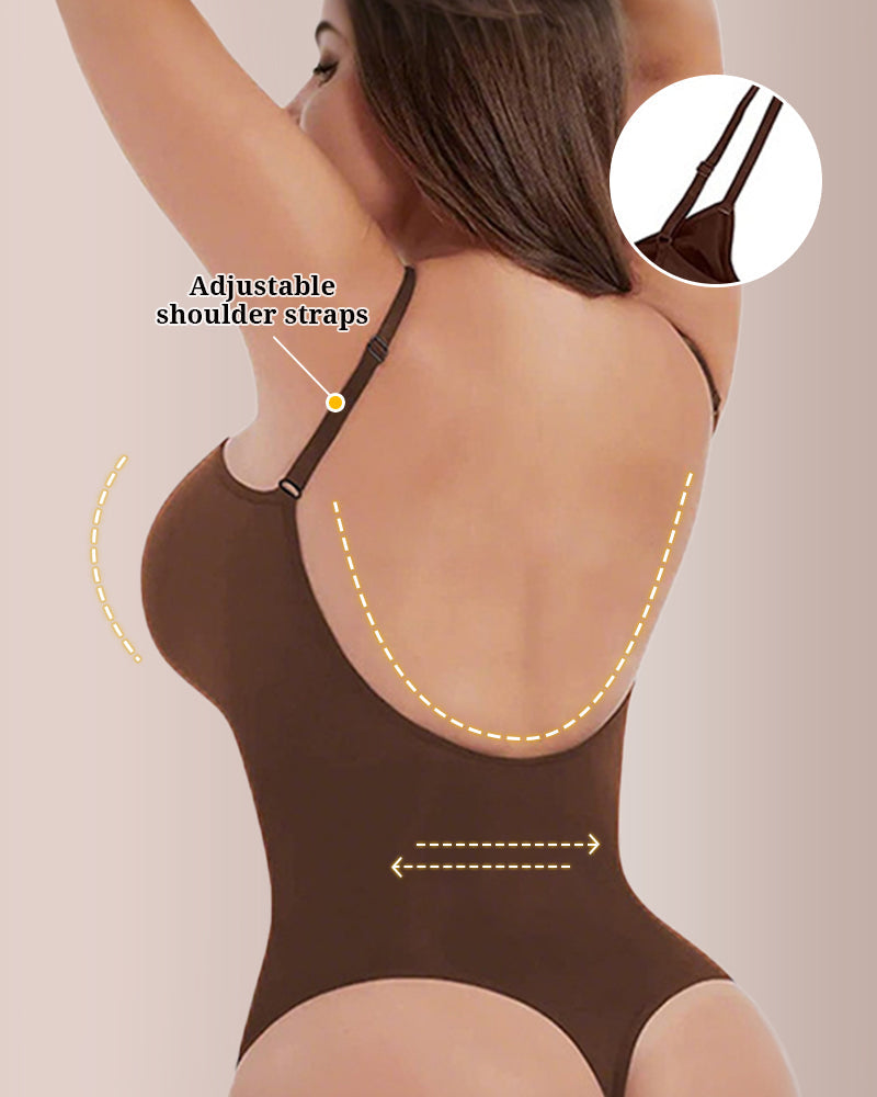 Willluxe® CurveFlex – Seamless Backless Full-Body Shaper Bodysuit