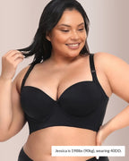 Willluxe® Push up Back Smoothing Shaping Bra