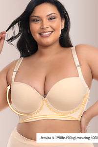 Willluxe® Push up Back Smoothing Shaping Bra
