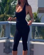 Willluxe® Elegant Backless Halter Jumpsuit