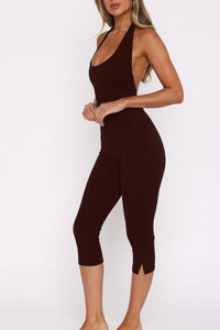 Willluxe® Backless Halter Jumpsuit