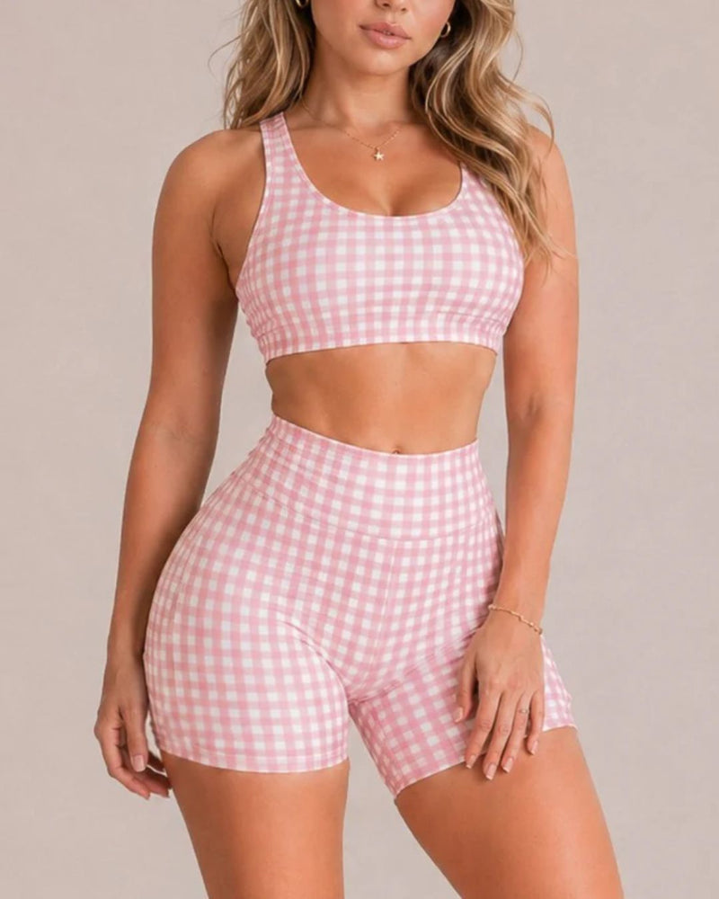 Willluxe® Shortcake Cherries Sports Bra