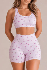Willluxe® Shortcake Cherries Sports Bra