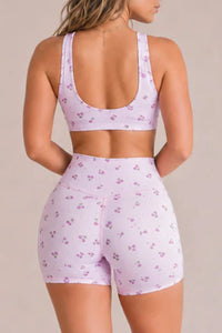 Willluxe® Shortcake Cherries Sports Bra